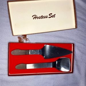 Vintage Burnco Hostess Set w/ Pie Server and Ice Cream Scoop